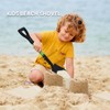 WIKER Beach Shovel,Kids Shovels for Digging,Short Handle Metal Shovel,Small Shovels