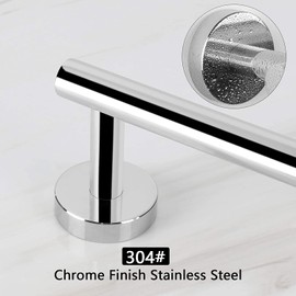 YUET Towel Rail 30CM Chrome Hand Towel Holder Bar Bathroom Holders For Bathrooms Kitchen Dish Cloths Hanger 304 Stainless Steel RUSTPROOF Wall Mounted 12''