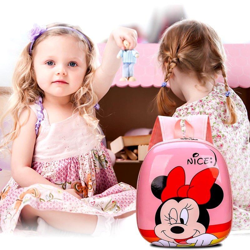 Forninc Minnie Backpack, Minnie Children's Backpack, Backpack, Minnie School Backpack,
