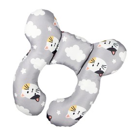 vocheer Baby Travel Pillow Head Neck Support Pillow for Stroller Car Seat Travel (Owl)