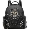 Sugar Skull Punk Art Rivet Studded Biker Purse Women Fashion