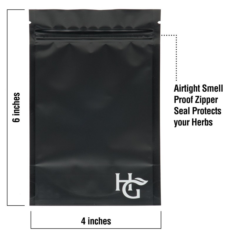 Pack of 25 Discreet Smell Proof Bags by Herb Guard