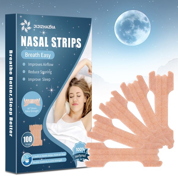 100 Counts Nasal Strips to Stop Snoring，Anti Snoring Nasal Strips，Nose