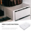 NUOBESTY 2pcs Drawer Organizers Reusable Storage Box Lid Adjustable Dividers