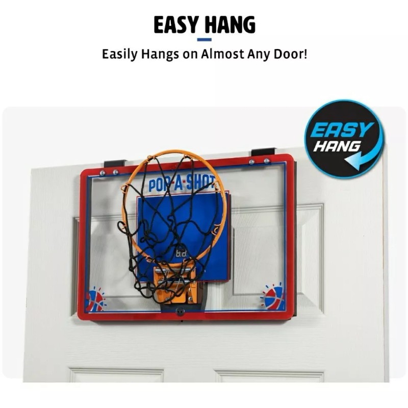 POP-A-SHOT Slam Dunk Basketball With Led Scoring and Sounds New!