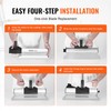 VEVOR Drywall Skimming Blade Set, 7/10/14/16/24 in Skimming Blades +