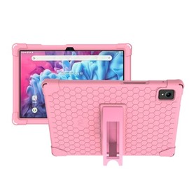 (for Sky PAD 10Max, Top Right Corner Rear Camera) Transwon Kids Case for Sky Devices Sky PAD10MAX Tablet(with 1 Camera and 1 Flash Light) - Pink