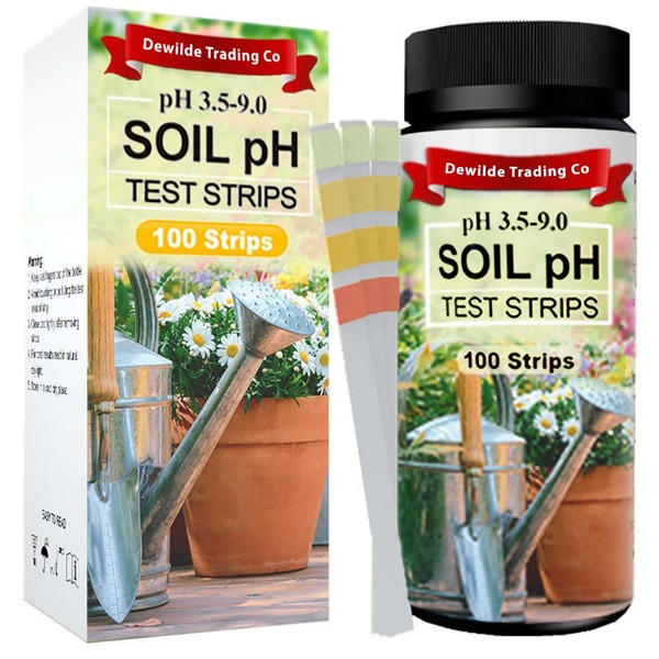 Soil pH Paper Test Kit – 100 Tester Strips (3.5-9