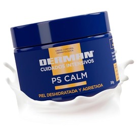 DERMAN Cuidados Intensivos PS Calm, Crema Corporal Dermatológica 300 g para Piel Deshidratada, Agrietada, con Descamación o para Piel de Personas con Psoriasis, con Urea-D 10%, Avena Coloidal y Ácido Salicílico, Hidratación Hasta 48 h