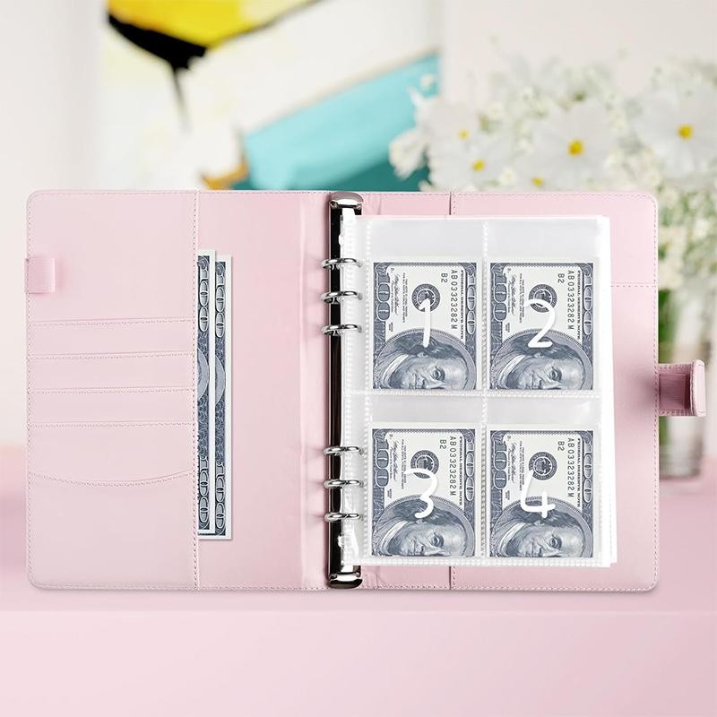 100 Envelopes Saving Challenge, A5 Money Saving Budget Binder with