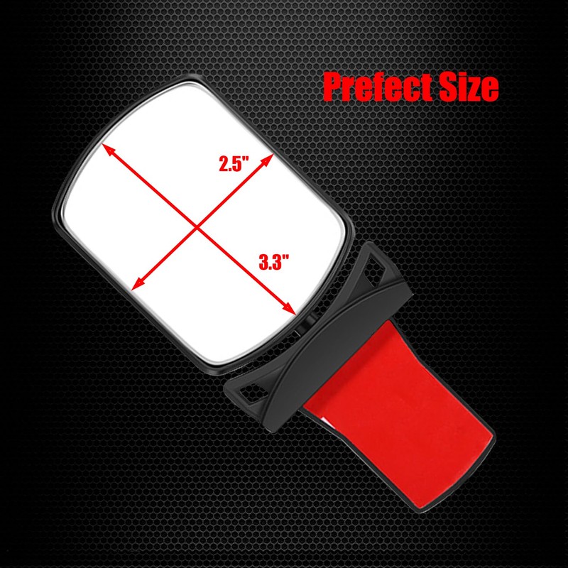 Stick On Car Baby Mirror, Ampper Adjustabe HD Glass Convex