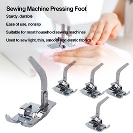 Prensatelas para Tricot con Vástago Bajo, 5 Piezas de Prensatelas de Punto, Accesorios para Máquinas de Coser Domésticas, Prensatelas para Máquinas de Coser de Punto para Telas Elásticas Finas Y Liger