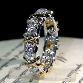 Rotating Openwork Ring, Engagement Ring, Simple Design, Suitable for Everyone, Suitable for Party, Date,Engagement, Daily Wear, Etc.:_Gold_7