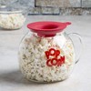 Original Microwave Micro-Pop Popcorn Popper, Borosilicate Glass, 3-in-1 Silicone Lid,