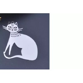 Fashion Jewelry SHINY LARGE CAT ANIMAL Lite Pendant 20" 925 Sterling Silver Necklace Women GIFT