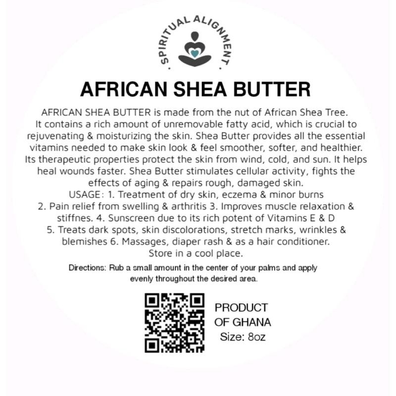 African Shea Butter, 100% Natural Multi Purpose Moisturizer raw 8oz