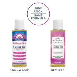 Heritage Products Castor Oil Hexane Free - 4 fl oz by Heritage Products