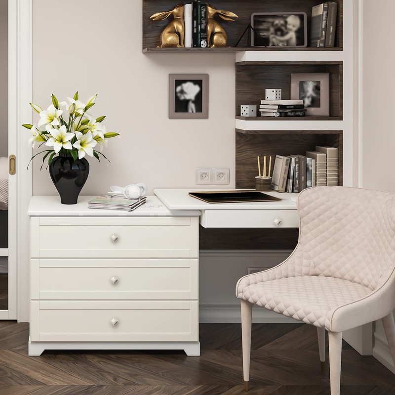 Ravinte 25 Pack Brushed Nickel Kitchen Cabinet Square Knob Single