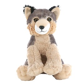 Plush Toy Wanderland Timber the Wolf 16" Stuffed Plush Toy - Soft & Cuddly Wolf Plush Animal