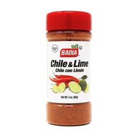 Badia Chile & Lime Seasoning, Chile con Limon, 3 oz – Spicy Tangy Blend of Chili Peppers & Zesty Lime