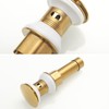 BESy Brushed Gold Bathroom Sink Drain, Bathroom Faucet Vanity Sink