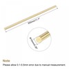 sourcing map Brass Rod, Solid Brass Round Rod, 10 mm