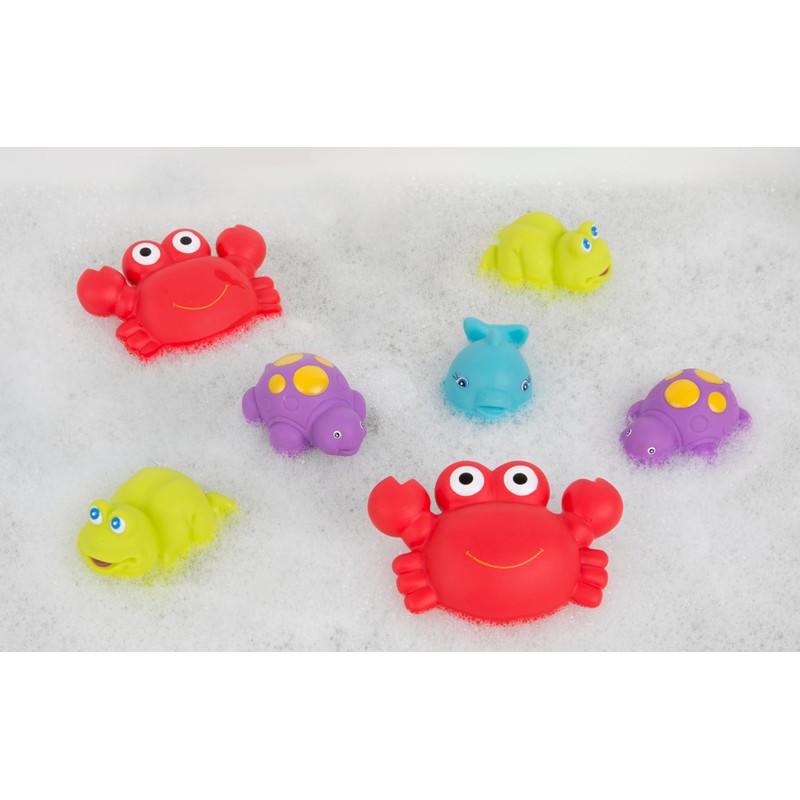 Playgro Floating Sea Friends, Set of 7 sea Characters, Bath