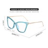 FEISEDY Oversized Cat Eye Glasses Frame with Clear Lenses Eyewear