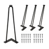 Ironalita 12 Inch Hairpin Legs for Furniture Set of 4,