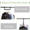Mr. Pen- Space Saving Hangers for Clothes, 12 pcs, Black,