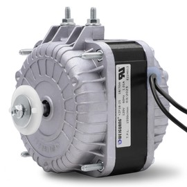 YZF18-25 Fan Motor, 18W 120V 1.01A 60Hz 1550RPM Shaded Pole Condenser Fan AC Motor, Replace Parts YZF10-20 YZF6-13 W0301905 for Refrigeration Equipment Radiator Evaporator, Small Ventilation Equipment