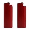 2 (Two) Brushed Metal Lighter Covers/Sleeves/Holders for Large BIC J6