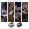 Campingmoon Camping Mess Tin Pressure Relief Aluminum Dinner Box Camping
