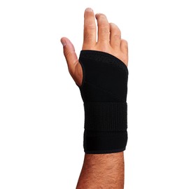 Ergodyne ProFlex 4005 Wrist Brace, Splint Open Stay for Structured Wrist Support, Adjustable Single Strap