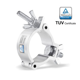 2 Inch Truss Clamps, 10 Packs Gruolin Stage Light Clamp with TUV, Premium 50mm Aluminium Heavy Duty 100kg / 220lb Lighting Clamps, Perfect Fit for 48-52mm OD Tube