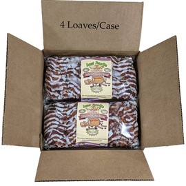 Gourmet Cinnamon Bread | All Natural, Sweet, Delicious, Moist, Unsliced, Freezer Friendly | Sweet Paradise Fine Foods (Cinnamon Raisin, 20 Ounce (Pack of 4))