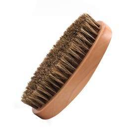 GUEDKIKL 1Pcs Wooden Beard Brush For Men,Portable Beard Combing Brush,Head Styling Hair Brush,Natural Bristle Beard Clean Care Brush For Father