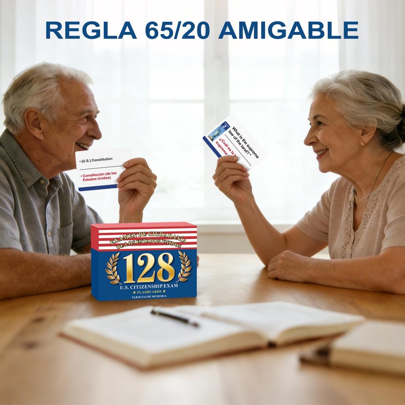 Tarjetas de Ciudadanía 2026 Inglés y Español, US Citizenship Flash