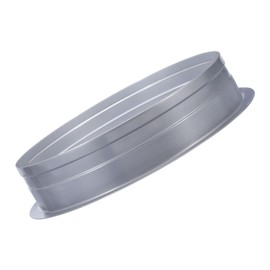 WorkBless Metal Exhaust Flange 12" Straight Pipe Connector for HVAC Heating/Cooling Ventilation Systems