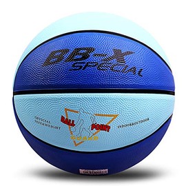 Basketball 7, 5, 4, 3, Outdoor, Indoor, Rubber Inflator (Blue, No. 5)