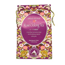 Arroyo Kitchen by Little Jasmine, Rose Oolong Tea, Premium Taiwanese Tea, Pyramid & Eco-conscious Teabags, 100% Natural, for Hot or Cold Iced Tea, Vegan, No sugar