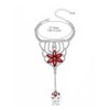 Wiwpar Boho Red Crystal Rhinestone Flower Layered Hand Harness Slave