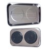 Magnetic Parts Tray - Rectangle 23cm x 14cm Stainless Steel