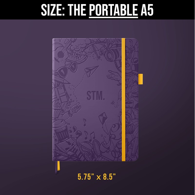 A5 Bullet Dotted Journal Notebook by STM | Thick Bleedproof