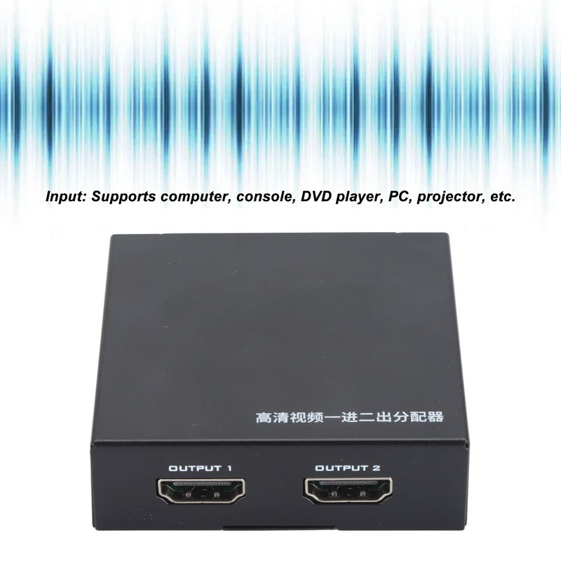 HD Multimedia Interface Splitter 1 in 2 Out Display Duplicator