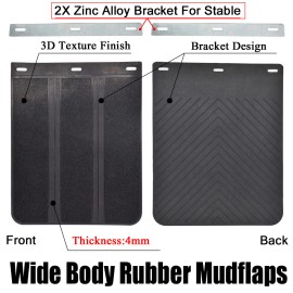 XUKEY For Dodge Ram 1500 2500 3500 1995-2020 Rubber Splash Guards Mud Flaps Front Rear
