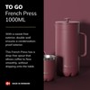 Scanpan TO GO French Press Coffee Maker 1.0L, Black -