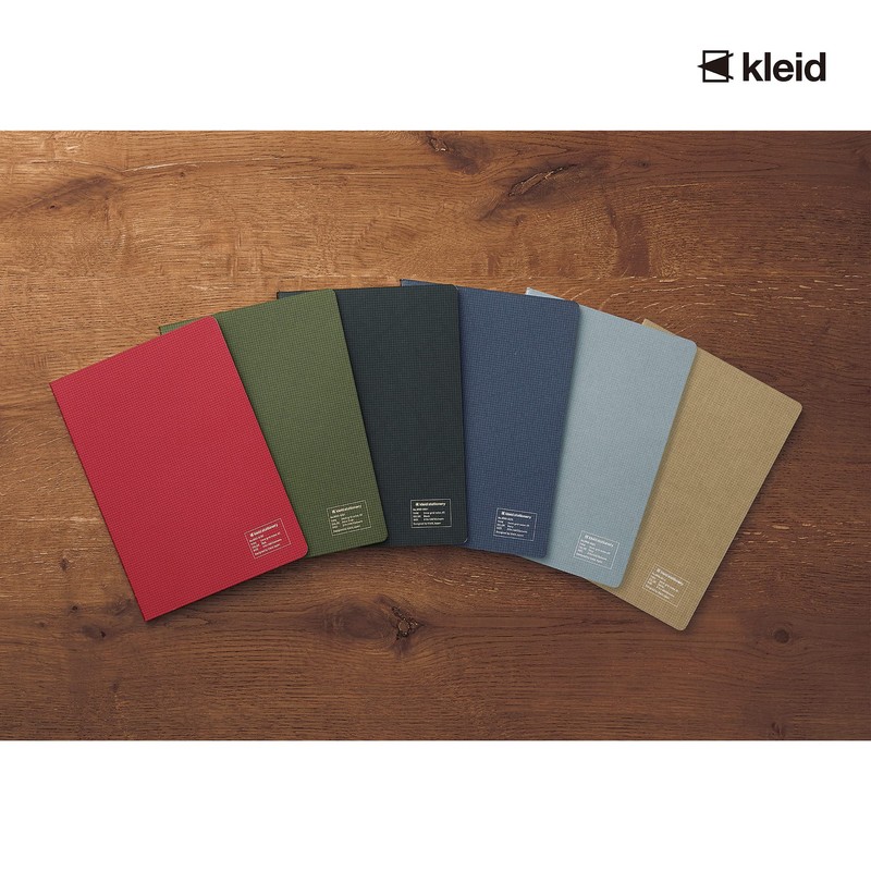 kleid Notebook, 2mm Grid Note, A5, 2mm Grid, Red (8901)