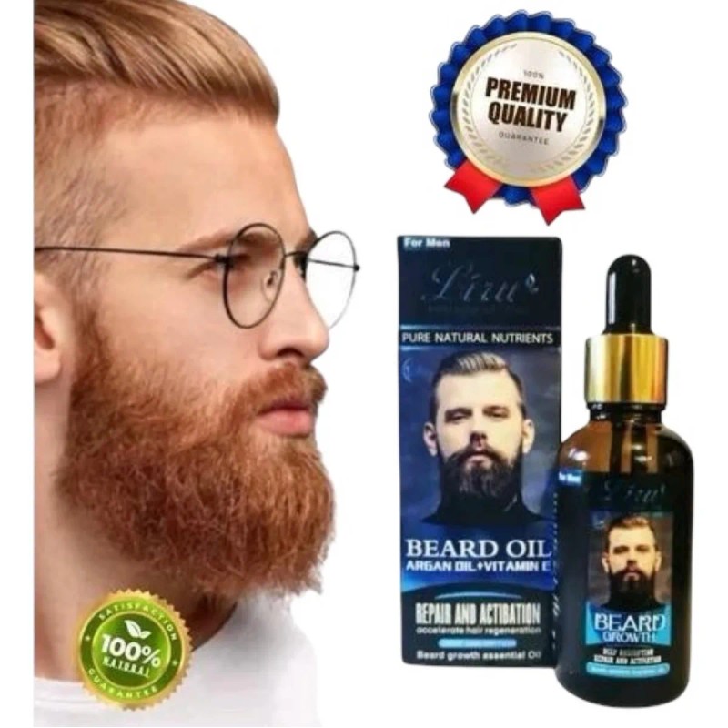 Esencia Aceite Para Crecer Barba Bigote Natural 30ml Premium