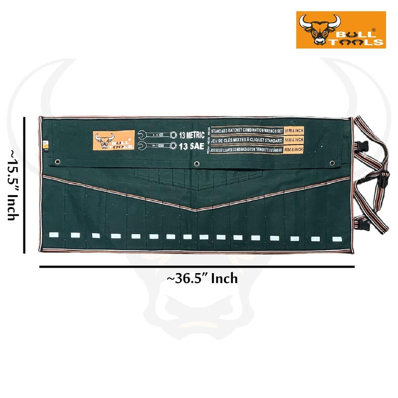 Wrench Set Tool Organizer W 26 Pockets for Tool Set,